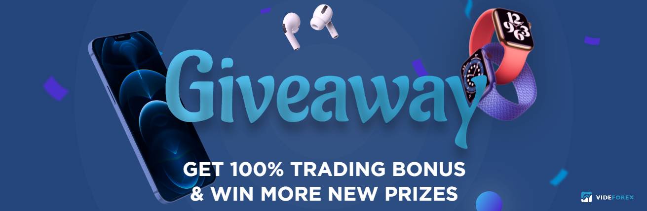 100% Bonus and Giveaway Prizes – VideForex