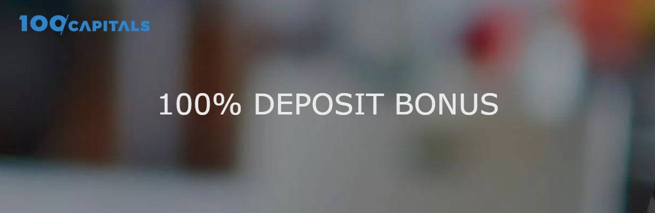 100% Deposit Bonus – 100 CAPITALS