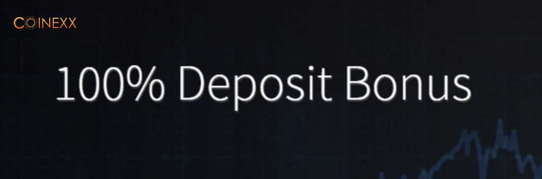 100% Deposit Bonus – Coinexx