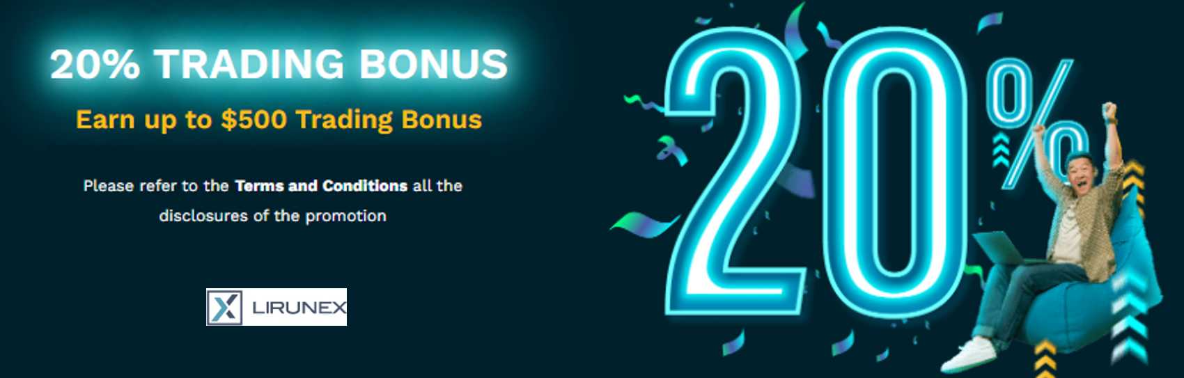20% Trading Bonus – Lirunex