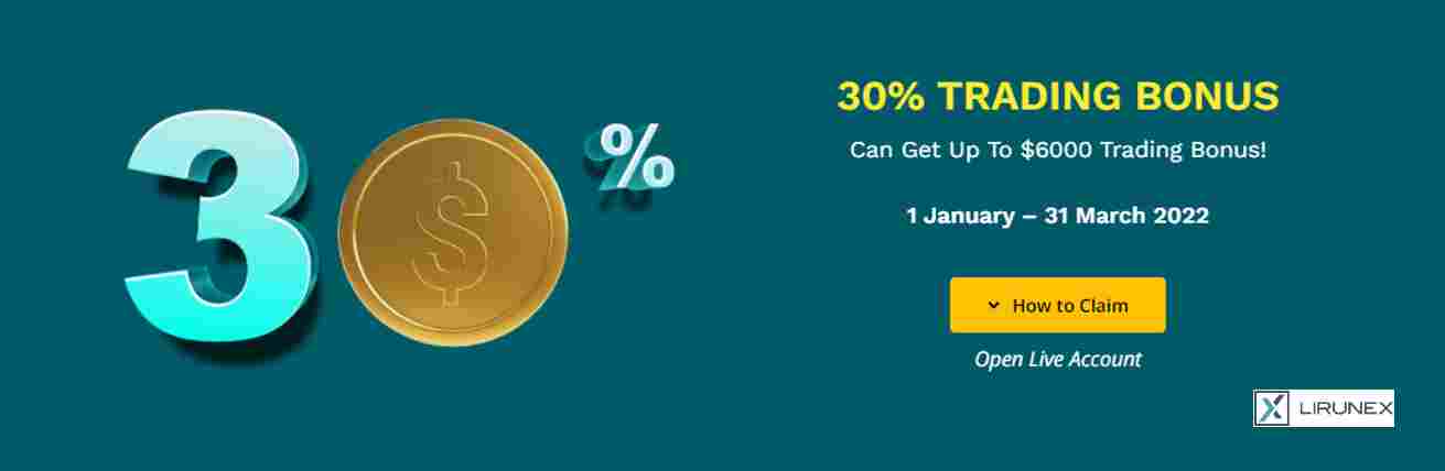 30% Deposit Bonus – Lirunex