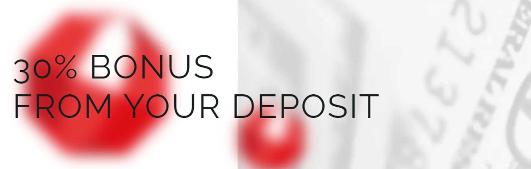 30% Deposit Bonus – SwissFS