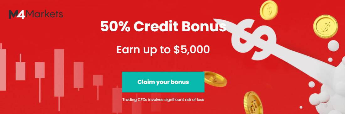 50% Credit Bonus – M4Markets