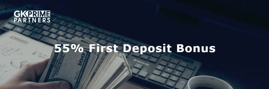 55% First Deposit Bonus – GkfxPrime
