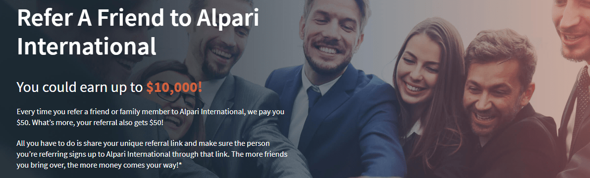 Refer a Friend Program Earn  Each – Alpari.Org