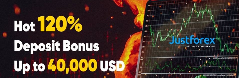 Hot 120% Deposit Bonus – JustForex