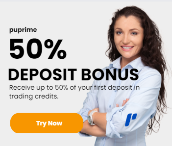 Receive up to 50% of your first deposit puprime