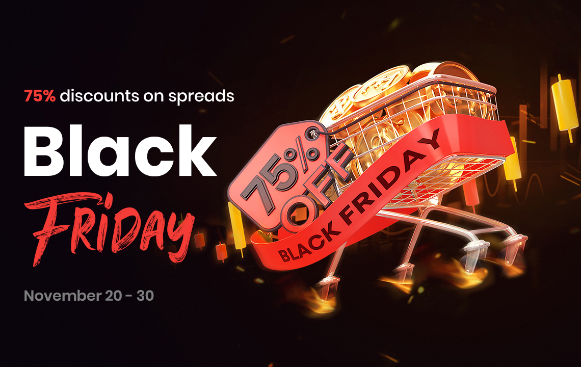 Black Friday Discounts, 75% Spread – SuperForex